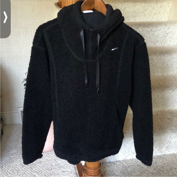 Nike Black Oversized Fleece Hoodie - Picture 2 of 7